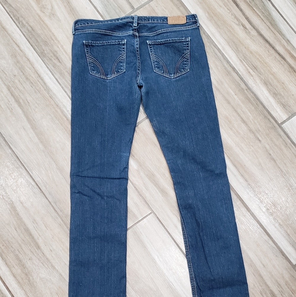 Womens Hollister 7R Stretch Straight Leg Denim Jeans
